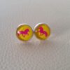 Ohrstecker, bunter Hintergrund – Bild 5