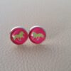 Ohrstecker, bunter Hintergrund – Bild 2