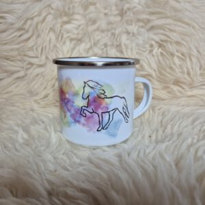 Emaille-Tasse Vatn