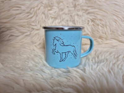 Emaille-Tasse Little dots – Bild 3