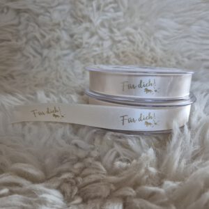 2,60€/m Geschenkband, creme