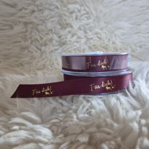 2,60€/m Geschenkband, dunkelrot