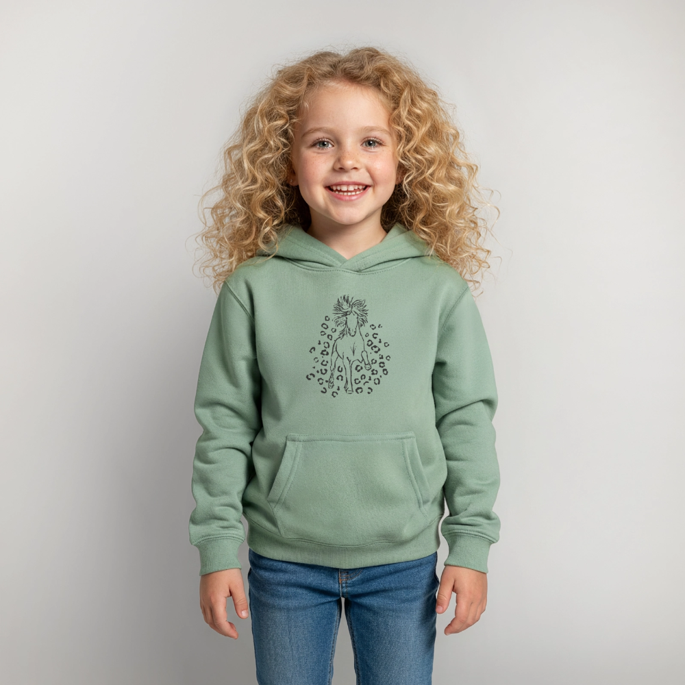 Kinder Hoodie mit Islandpferd – Bild 2