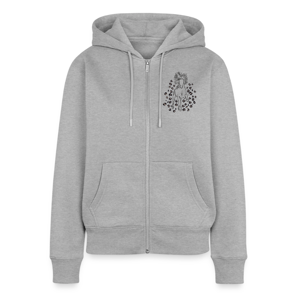 Kapuzenjacke mit Islandpferd und Leo-Print – Bild 2